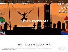 Tablet Screenshot of fiestaextrema.wordpress.com