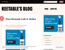 Tablet Screenshot of keetable.wordpress.com