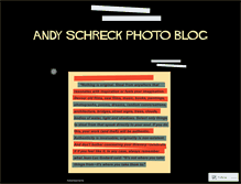 Tablet Screenshot of andyschreck.wordpress.com