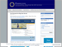 Tablet Screenshot of erbsustainability.wordpress.com
