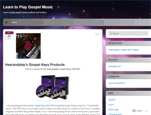 Tablet Screenshot of learngospelmusic.wordpress.com