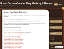 Tablet Screenshot of ambernaagmaria.wordpress.com