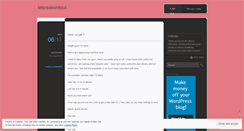 Desktop Screenshot of letsreasonitout.wordpress.com