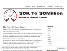 Tablet Screenshot of 30kto30million.wordpress.com