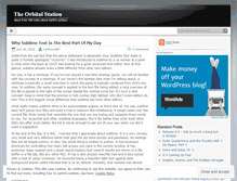 Tablet Screenshot of orbitalstation.wordpress.com