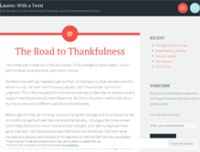 Tablet Screenshot of laurwithatwist.wordpress.com