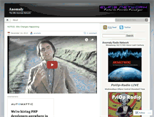Tablet Screenshot of anomaly.wordpress.com