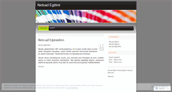 Desktop Screenshot of netcadegitimi.wordpress.com