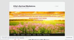 Desktop Screenshot of kittysspiritualmeditations.wordpress.com