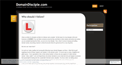 Desktop Screenshot of domaindisciple.wordpress.com