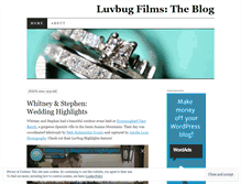 Tablet Screenshot of luvbugfilms.wordpress.com