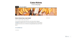 Desktop Screenshot of cutcoknives.wordpress.com