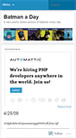 Mobile Screenshot of batmanaday.wordpress.com