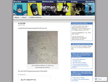 Tablet Screenshot of batmanaday.wordpress.com