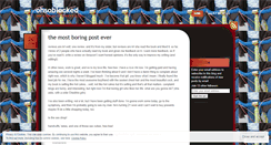 Desktop Screenshot of ohsoblocked.wordpress.com