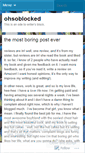 Mobile Screenshot of ohsoblocked.wordpress.com