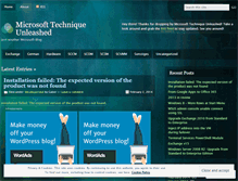 Tablet Screenshot of msunleashed.wordpress.com