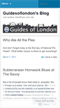 Mobile Screenshot of guidesoflondon.wordpress.com