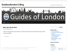 Tablet Screenshot of guidesoflondon.wordpress.com