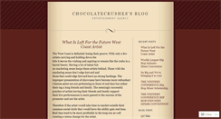 Desktop Screenshot of chocolatecrushes.wordpress.com