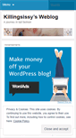 Mobile Screenshot of killingsissy.wordpress.com