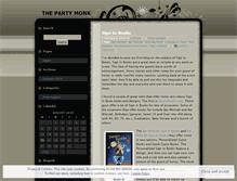 Tablet Screenshot of partymonk.wordpress.com