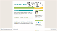 Desktop Screenshot of blacksaber.wordpress.com