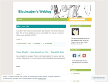 Tablet Screenshot of blacksaber.wordpress.com