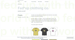 Desktop Screenshot of fedupclothingco.wordpress.com