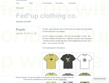 Tablet Screenshot of fedupclothingco.wordpress.com