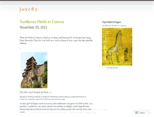 Tablet Screenshot of joxe82.wordpress.com