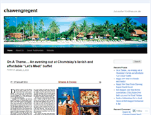 Tablet Screenshot of chawengregent.wordpress.com