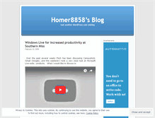 Tablet Screenshot of homer8858.wordpress.com