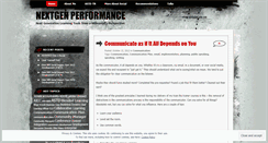 Desktop Screenshot of nextgenperformance.wordpress.com