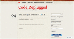 Desktop Screenshot of codereplugged.wordpress.com