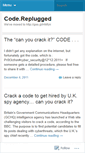 Mobile Screenshot of codereplugged.wordpress.com