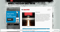 Desktop Screenshot of howellprecision.wordpress.com