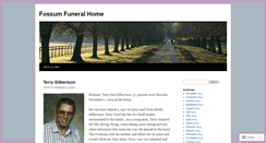 Desktop Screenshot of fossumfuneralhome.wordpress.com