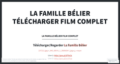 Desktop Screenshot of lafamillebelierfilm.wordpress.com