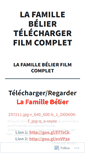 Mobile Screenshot of lafamillebelierfilm.wordpress.com