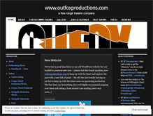 Tablet Screenshot of outfoxproductions.wordpress.com