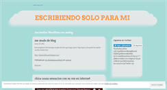 Desktop Screenshot of escribiendoparamidiario.wordpress.com