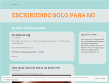 Tablet Screenshot of escribiendoparamidiario.wordpress.com