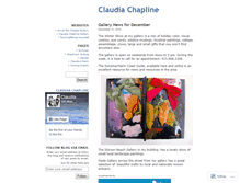 Tablet Screenshot of claudiachapline.wordpress.com