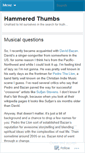Mobile Screenshot of hammeredthumbs.wordpress.com