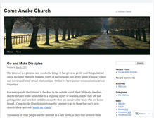 Tablet Screenshot of comeawakechurch.wordpress.com