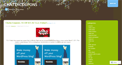 Desktop Screenshot of chattycoupons.wordpress.com