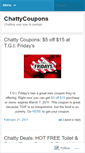 Mobile Screenshot of chattycoupons.wordpress.com