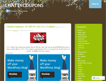 Tablet Screenshot of chattycoupons.wordpress.com