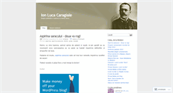 Desktop Screenshot of caragiale.wordpress.com